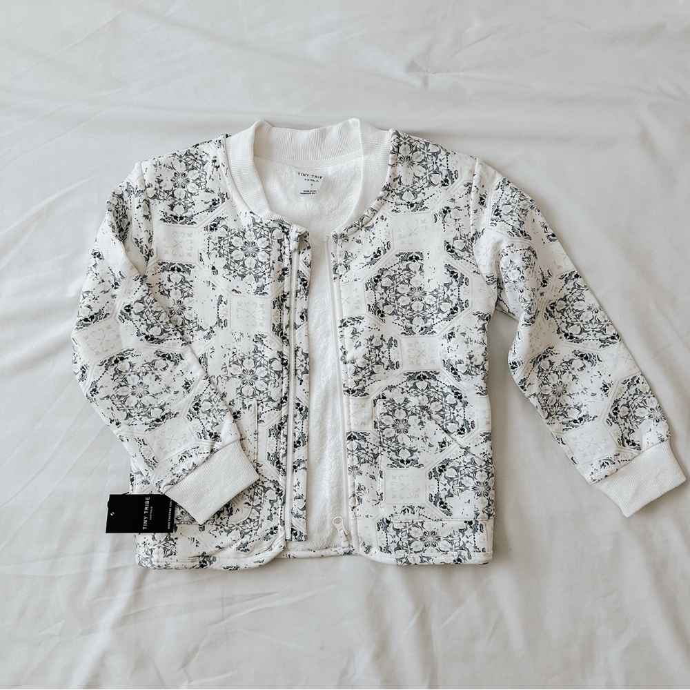 NWT Tiny Tribe Ornate Bomber Jacket